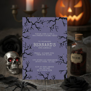 Invitation Puissant comme le Chêne Éffrayant Adulte Anniversa