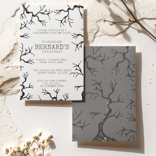 Invitation Puissant comme le Chêne Éffrayant Adulte Anniversa