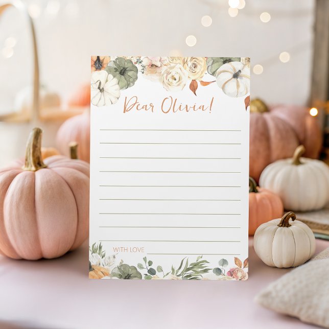 Invitation Pumpkin Birthday Time Capsule Card (Créateur téléchargé)