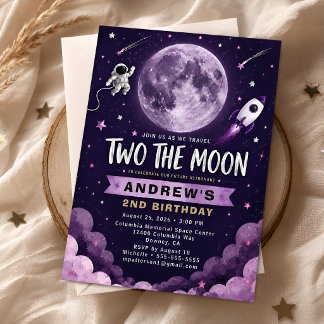 Invitation Purple Deux pour la Lune 2e Anniversaire