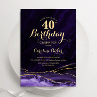 Purple Gold Agate 40e anniversaire