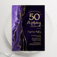 Purple Gold Agate 50e anniversaire