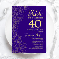 Purple Gold Surprise 40e anniversaire