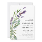 Purple Lavender Russe Floral Aquarelle Mariage
