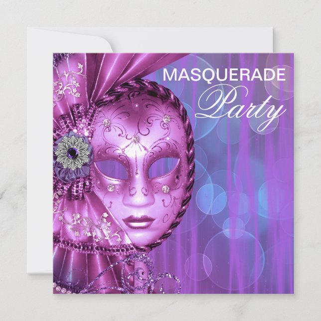 Invitation Purple Masquerade (Devant)