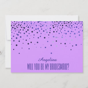 Invitation Purple Serez-vous ma demoiselle d'honneur ?