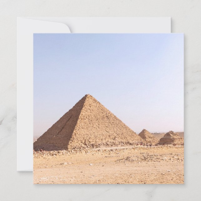 Invitation Pyramides d'Égypte (Devant)