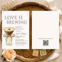 QR Code Amour en Ébullition Martini Bridal Shower