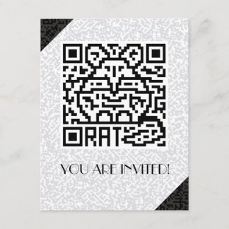 Invitation QR Code le rat