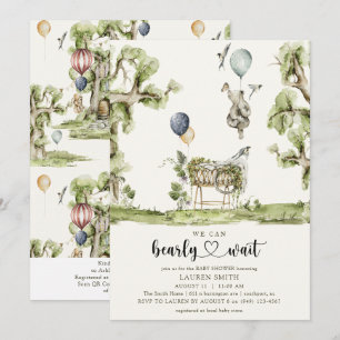 Invitation QR Code Nous pouvons attendre le Baby shower des b