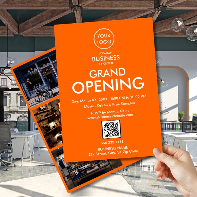 Invitation QR code pour l'ouverture du logo de l'e (Créateur téléchargé)