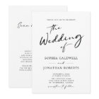 QR Code RSVP Chic Moderne Mariage de calligraphie
