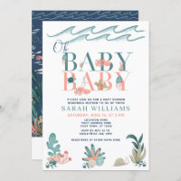 QR Code Twins Under the Sea Oh Baby Baby shower