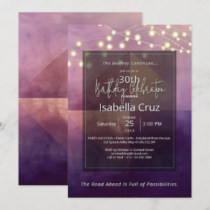 Invitation Quadrant Doux Design Minimaliste