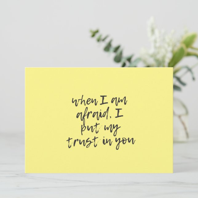 Invitation Quand j'ai peur%2C je mets ma confiance en toi (Debout devant)