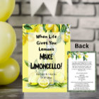 Quand la vie vous donne Limoncello Elopement Card