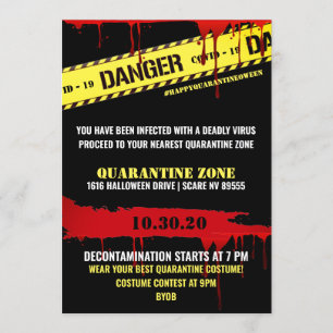 Invitation Quarantaine Halloween