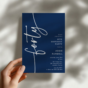 Invitation Quarantième anniversaire de Script Forty