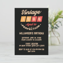 Quarantième anniversaire personnalisé vintage 40 a