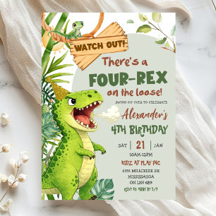 Invitation Quatre ans, Rex Vert en Liberté