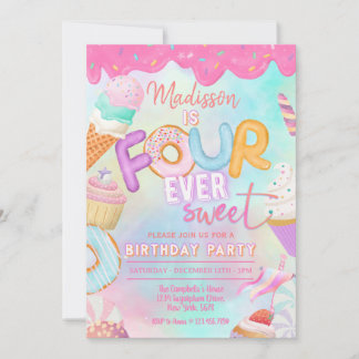 Invitation quatre est si doux