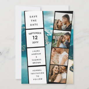 Invitation Quatre photos Collage Film Inspirer Enregistrer la