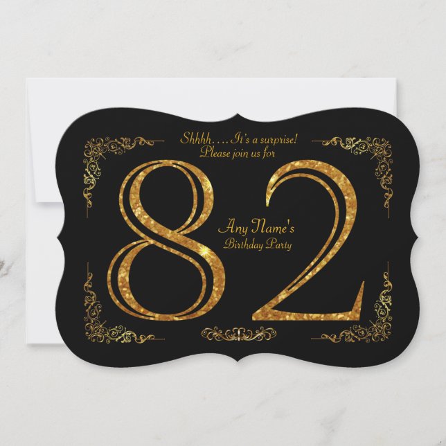 Invitation quatre-vingt-deuxième, Gatsby de fête (Devant)