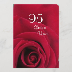 Invitation quatre-vingt-quinzième Célébration d'anniversaire