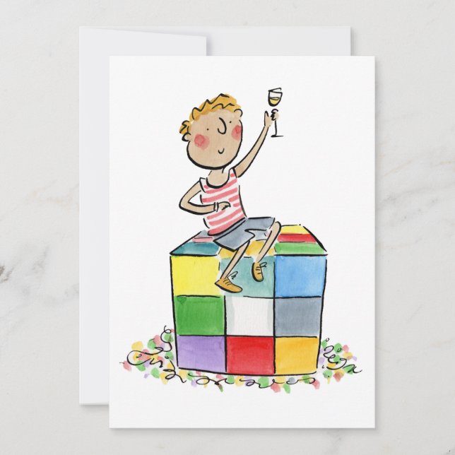 Invitation Quatre-vingts Anniversaire (Devant)