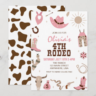 Invitation Quatrième rodéo rose Occident 4e anniversaire