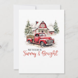 Invitation Que votre Noël soit joyeux et lumineux 