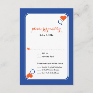 Invitation Queen of Hearts Deck of Cards Mariage RSVP