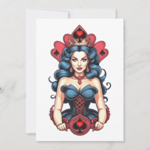 Invitation Queen of Spades Thunder_Cove