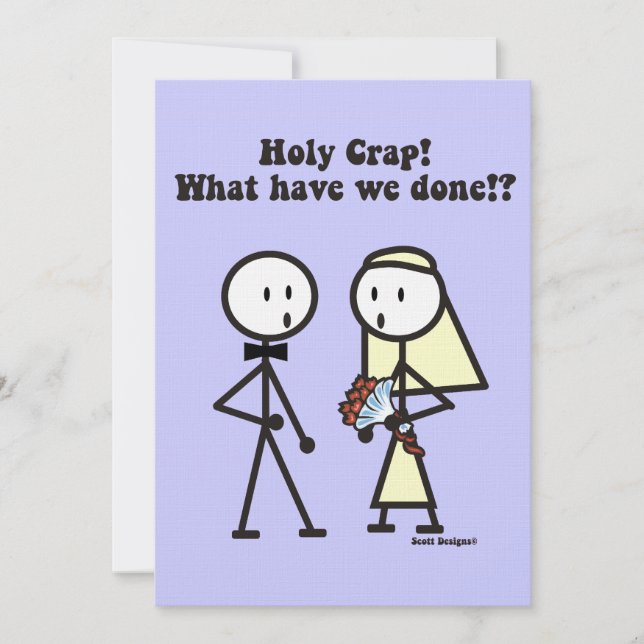 Invitation Quel mariage avons-nous fait (Devant)
