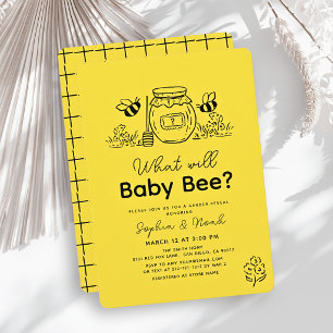 Invitation Quel sera Bébé Abeille? Révélation du sexe de bébé