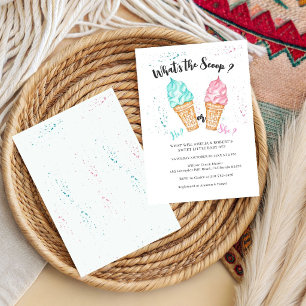 Invitation Quelle est la fête scoop, bébé garçon ou fille 