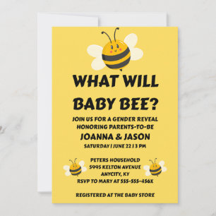 Invitation Quelle révélation de sexe pour bébé abeille