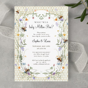 Invitation Quelle sera la révélation du sexe de bébé Bee Wild