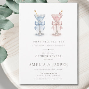 Invitation Quelle sera la révélation du sexe de Bébé Rose et