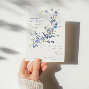 Invitation Quelque chose de bleu avant de faire Fête des mari