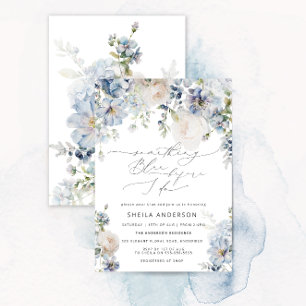 Invitation Quelque chose de bleu avant de faire Fête des mari