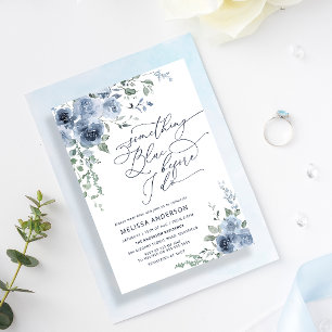 Invitation Quelque chose de bleu avant de faire Fête des mari