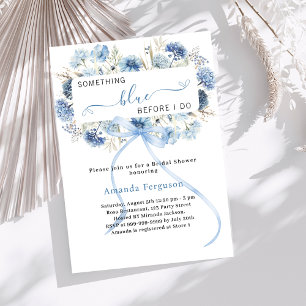 Invitation Quelque chose de bleu avant de faire floral nuptia