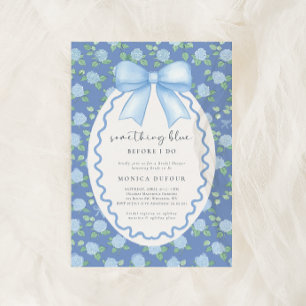 Invitation Quelque chose de bleu avant de faire Hydrangea Fêt