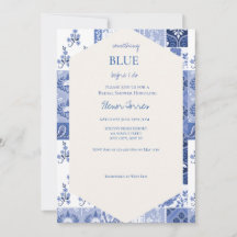 Quelque chose de bleu avant de faire l'invitation 