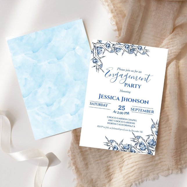 Invitation Quelque chose de bleu avant de faire poussiéreux E (Créateur téléchargé)