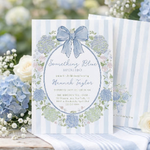 Invitation Quelque Chose de Bleu Avant Ma Douche de Mariée