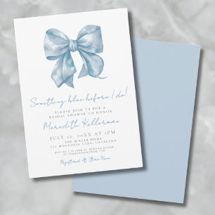 Invitation Quelque chose de bleu avant que je ne fasse Fête d