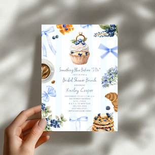 Invitation Quelque Chose de Bleu Petit Déjeuner de Mariage Th