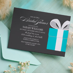 Invitation Quelque chose de Fête des mariées bleue